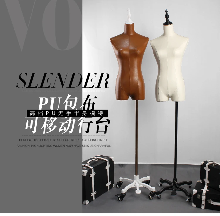 Popular Women Torso Mannequin Dressmaker Forms Female Half Mannequins
