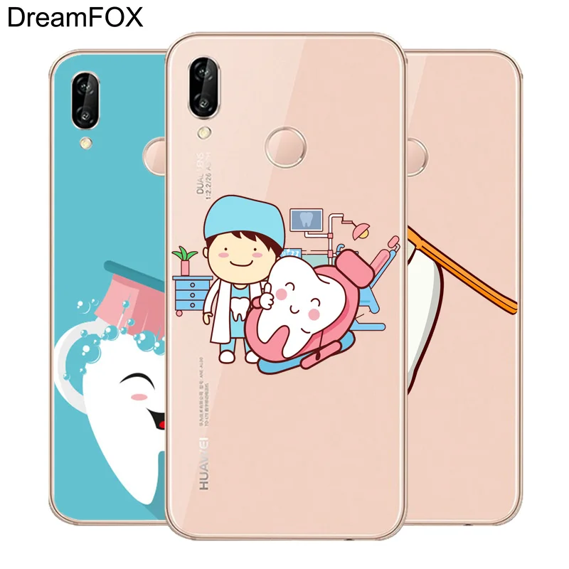 DREAMFOX M210 стоматологический Мягкий ТПУ силиконовый чехол для huawei Honor 6A 6C 6X 7C 7X8 Lite Pro |