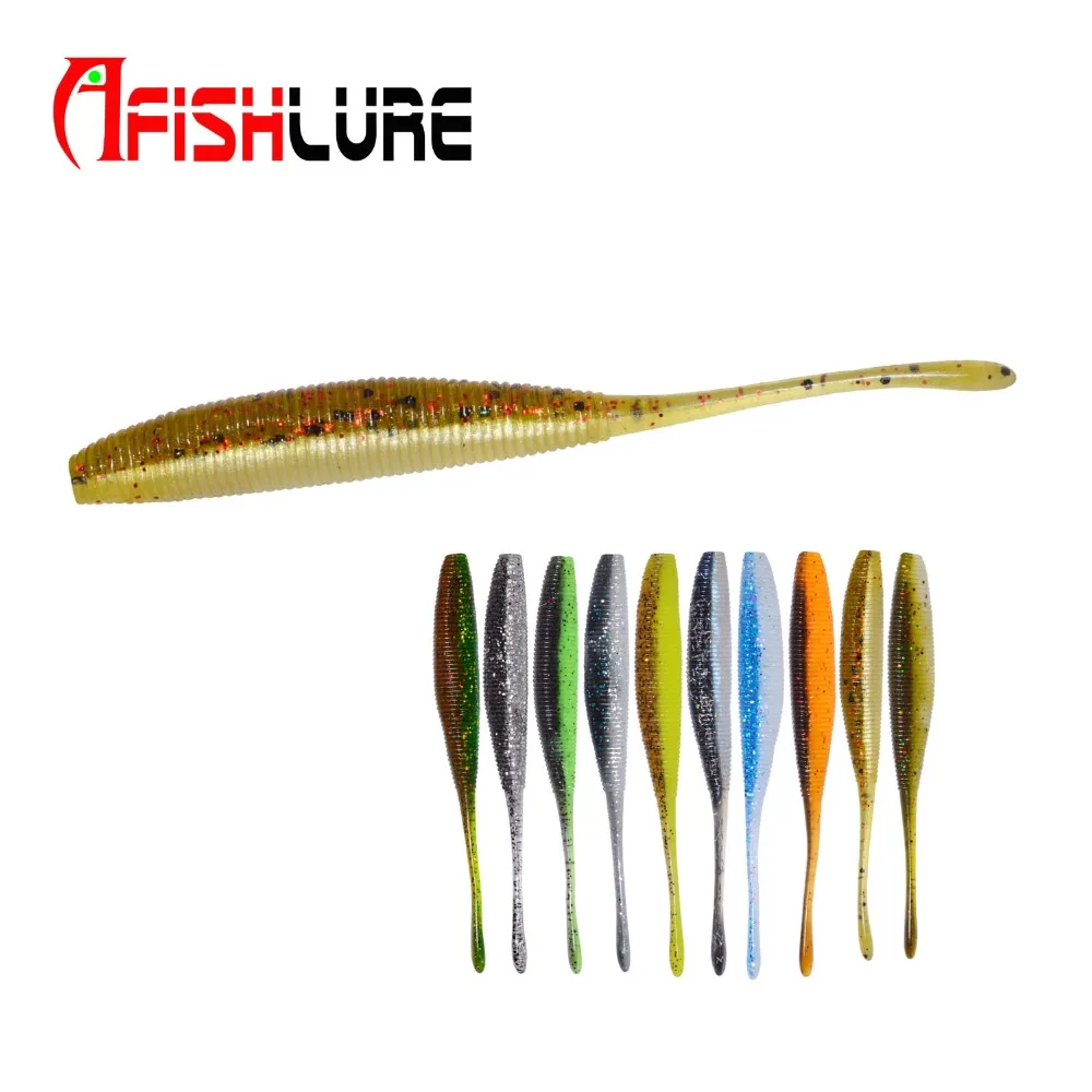 Рыболовная приманка Afishlure качающийся червь с прямым хвостом мягкая имитация