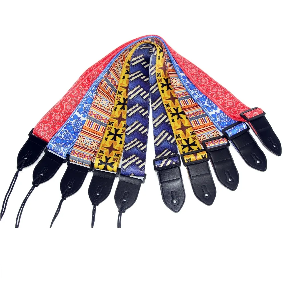 FLEOR Регулируемый акустический народный Электрогитара Бас ремень полиэстер