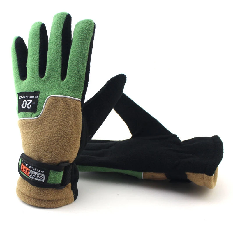 Cycling Gloves Winter Windproof Fleece Warm Bicycle Gloves Full Finger Men Women MTB Bike Ski Motorcycle Gloves Accessory AC0240 (9)