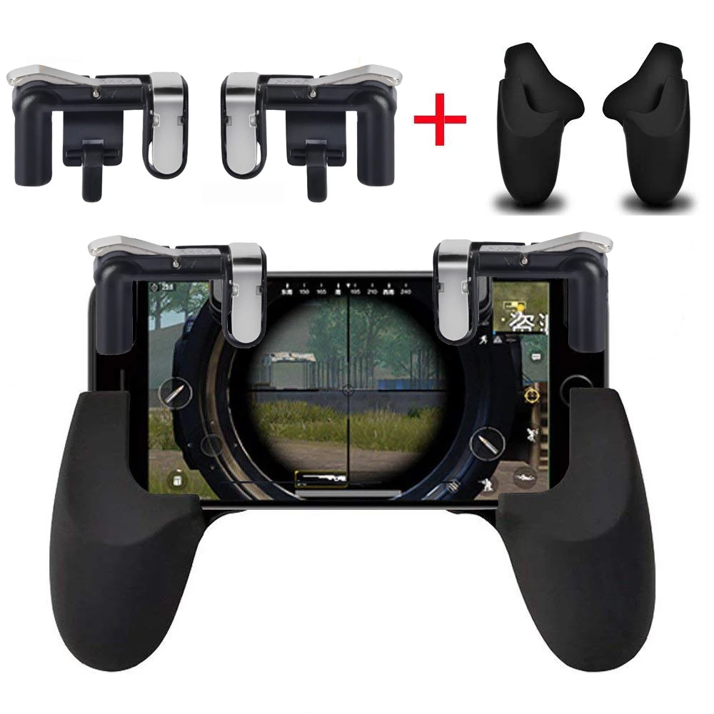 

Mobile phone Game Fire Button Version Smart Phone Mobile Gaming Trigger L1 R1 Shooter for Knives out/ Rules of Survival/ PUBG