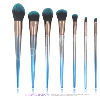 

7Pcs blue/black Makeup Brushes Set pincel maquiagem Cosmetics maquillaje Makeup Tool Powder Foundation Eyeshadow Cosmetic Kits