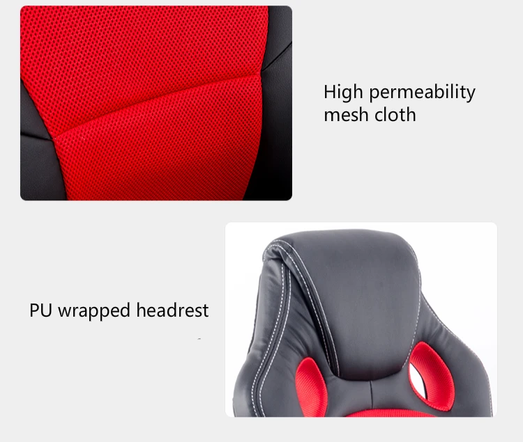 Simple Style Office Chair Multi-function Lifted Rotated Computer Chair Fixed Armrest Household Reclining Leisure Gaming Chair -