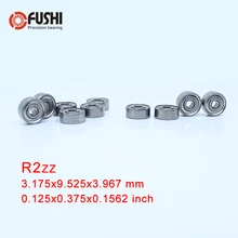 R2ZZ подшипник ABEC-1(10 шт) 1/" x3/8" x5/3" дюйм, миниатюрный R2 zz, Шариковые подшипники для моделей RC