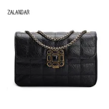Genuine leather bag female Brand luxury handbags women bags designer shoulder smalll chain bags women messenger bag ZALANDAR