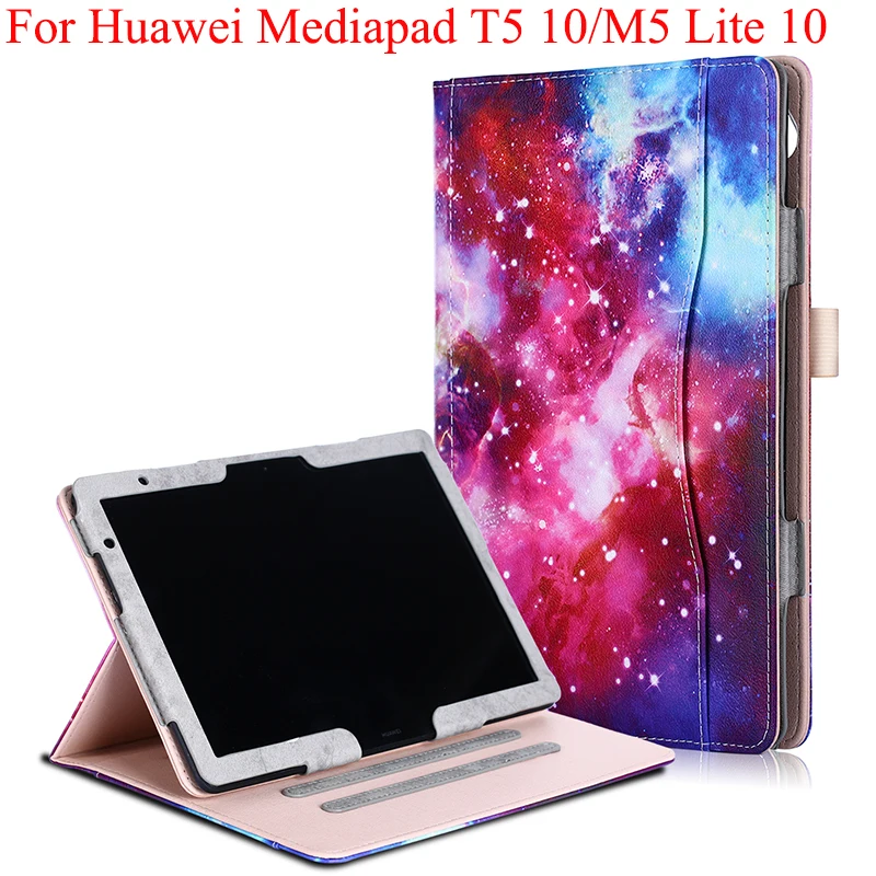 Чехлы для Huawei Mediapad T5 10 / M5 Lite 1 &quot умный чехол деловая защита мягкая задняя крышка