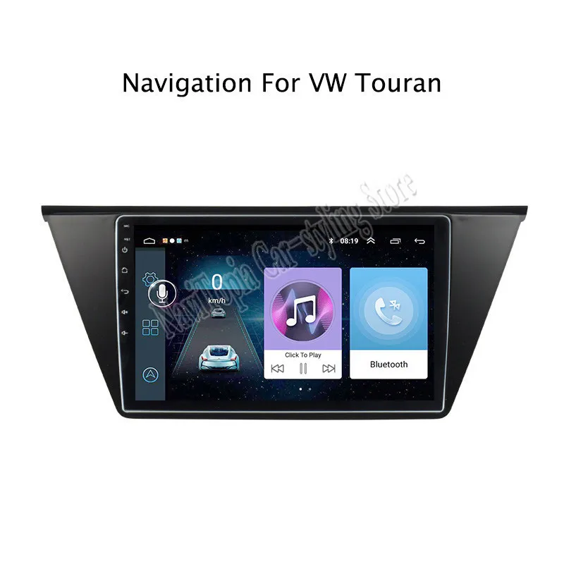 10.1inch Android 9.1 Car Radio GPS Navigation Multimedia Stereo DVD Player for VW Touran 2015 2016 2017 2018 | Автомобили и