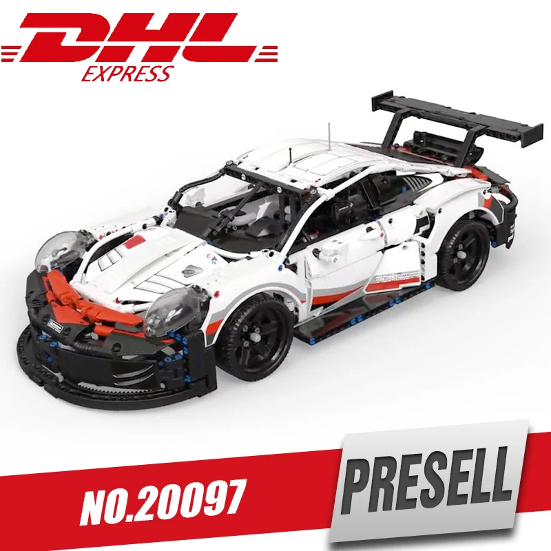

DHL Car Model Technic Series compatible with Legoinglys 42096 White Super Racing Car Set Building Blocks Toys Christmas Gifts