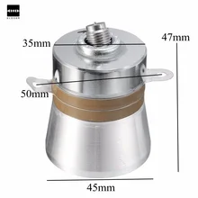 New Electric Conversion Efficiency 60W 40KHz Ultrasonic Piezoelectric Transducer Cleaner High performance Acoustic Components