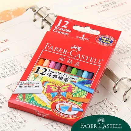 Faber Castell со стирающимися чернилами масляная пастель шестиугольная 12/18/24 цвета комплект воск для рисования Мелки школьные канцелярские товары для рукоделия