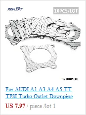 1 комплект T4/T3 Turbo Нержавеющая сталь(под углом 90 градусов) для переходный фланец+ 3 знака после "Vband 304 TKD90V30