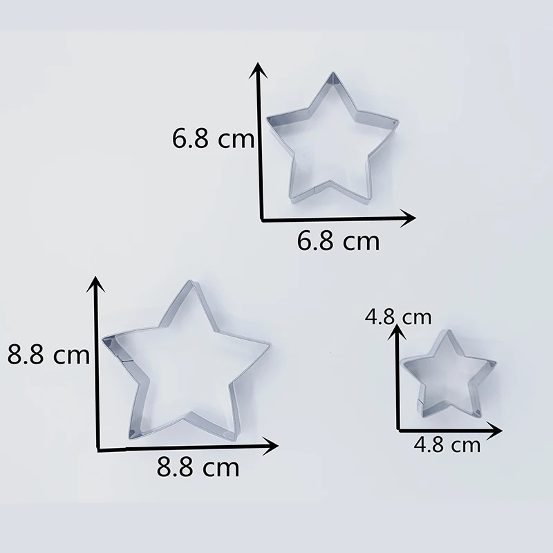 KENIAO Basic Stars, Hearts, Circles(Rounds), Flowers(Scalloped Edge)& Squares Cookie Cutters Set-15 шт.-нержавеющая сталь