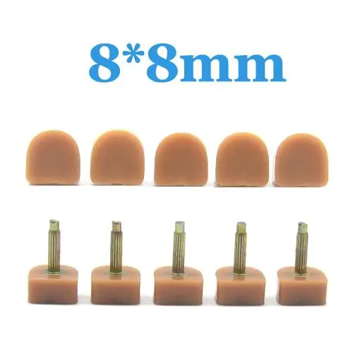 Yellow-8mm 10 шт., женские протекторы на высоком каблуке, обувь на нескользящей шпильке, сменные накладки для ремонта, женские аксессуары для ухода за обувью - Цвет: Yellow-8mm