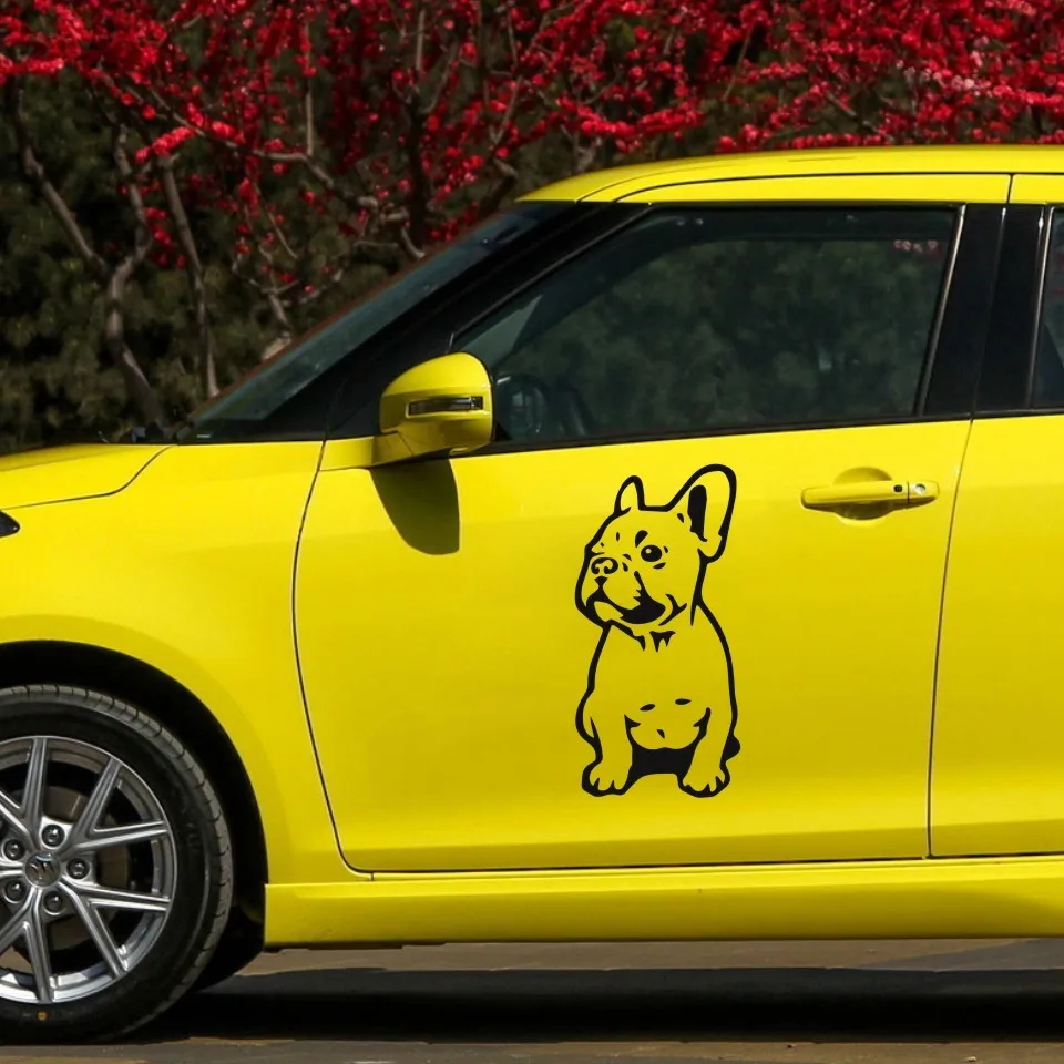 Cunymagos FRENCH BULLDOG Dog Pet Breed Vinyl Decal Funny Animal Car Sticker Dog Sticker Auto Motorcycle Car Styling 7.5CM15 (6)