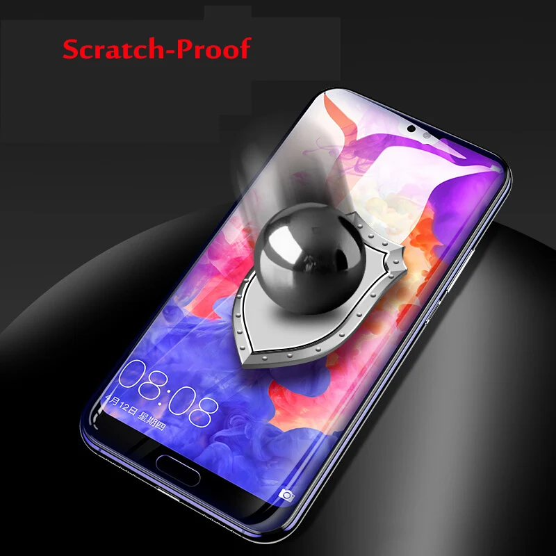Анти синий светильник MicroData закаленное стекло для huawei Y5 Y6 Y7 Prime 2018 полное покрытие
