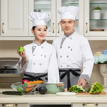 New Design Chef Jacket Chinese Style White Food Service Restaurant Chef Uniform Hotel Kitchen Cook Clothes