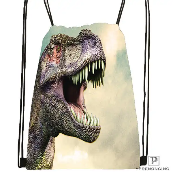 Custom jurassic world Drawstring Backpack Bag Cute Daypack Kids Satchel Black Back 31x40cm 2018611 2 18