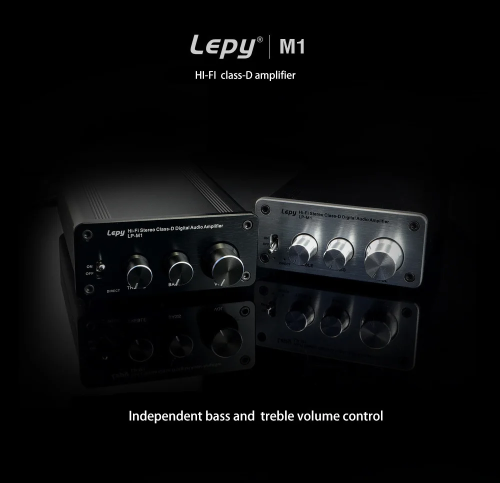 Высококачественный усилитель Lepy LP-M1 класса D 2x50 Вт Мощный цифровой HIFI усилитель TDA7492+ LM1036N чип сигнал прямой функции