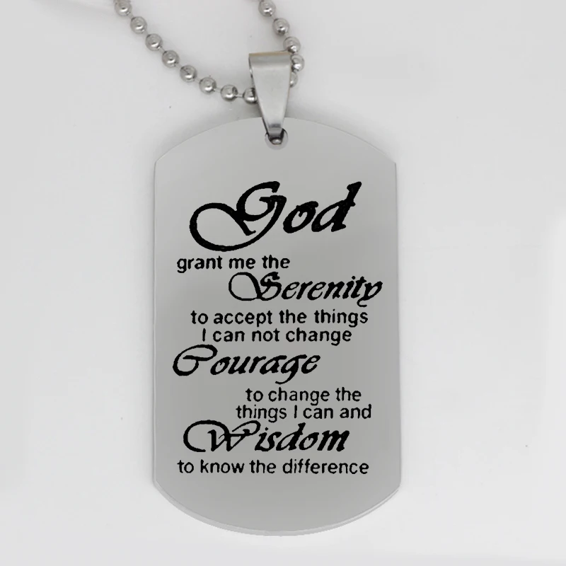 Personality Army card pendant god grant 