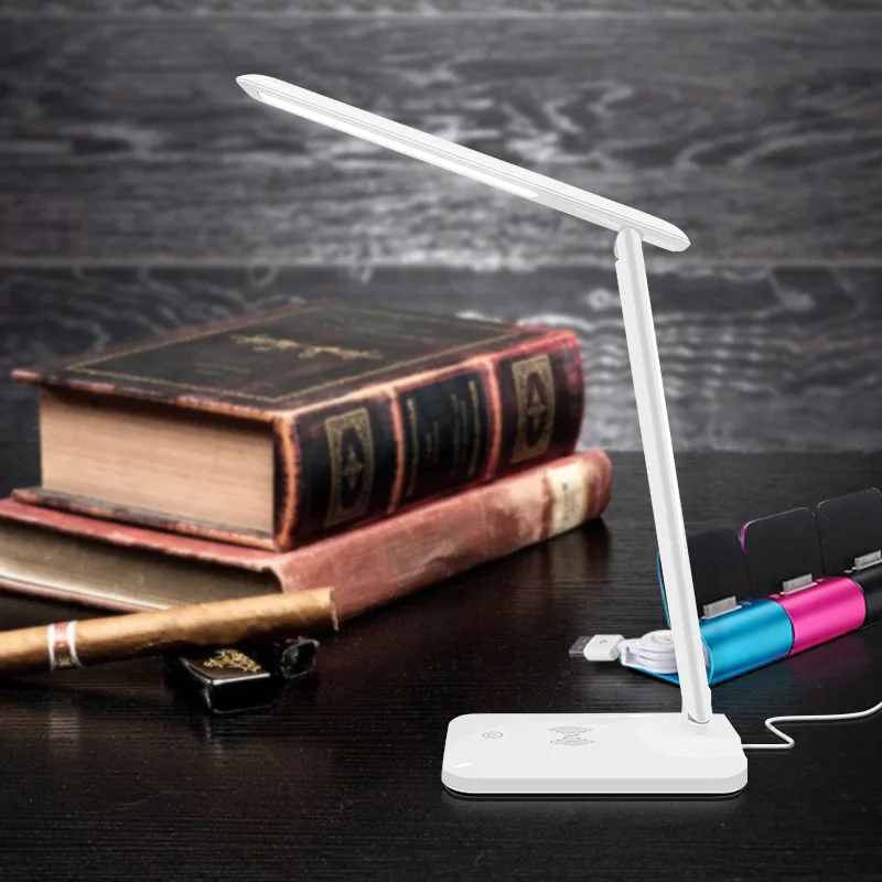 USB Charge Table Light QI Wireless Charger for iphone 8 x xs max plus samsung s10 s9 s7 note 9 Read