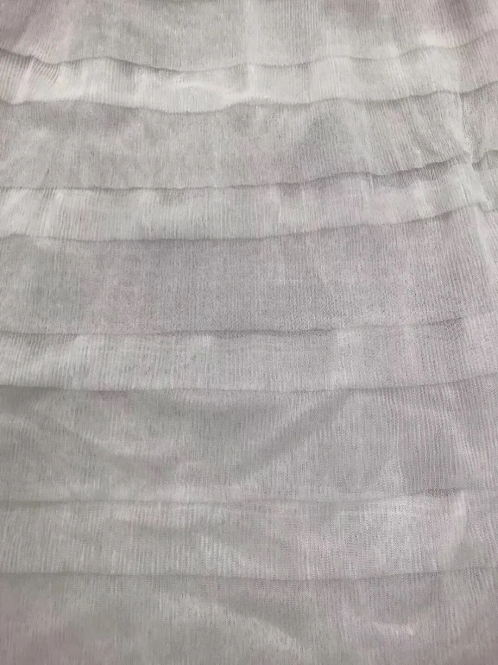 

Soft french lace fabric 2019 Latest white african lace fabric with embroidery mesh tulle fabric for ZH18122308 wedding dress