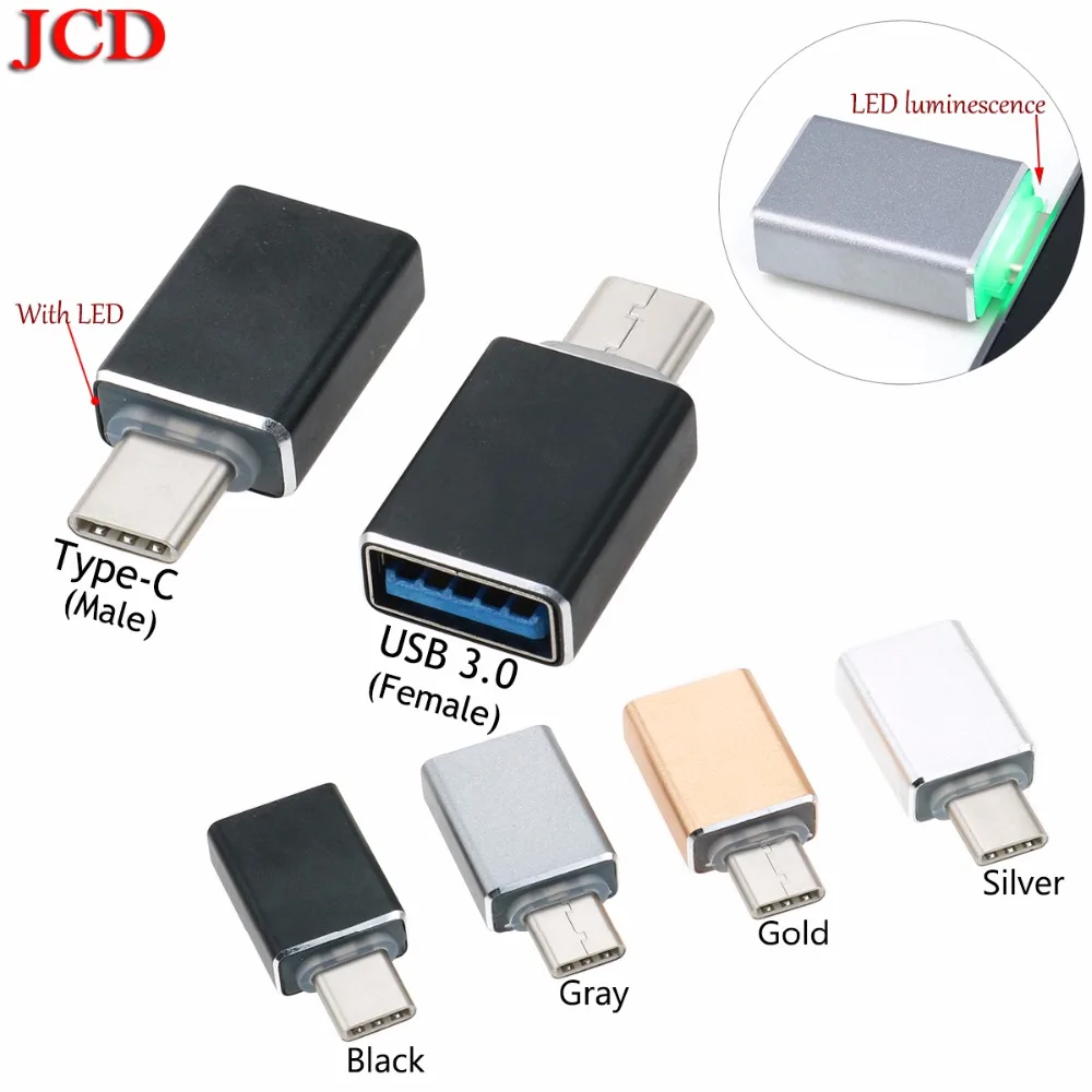 JCD USB-C 3 1 Тип C &quotпапа&quot в USB &quotМама&quot 0 кабель адаптер OTG Type-C для синхронизации