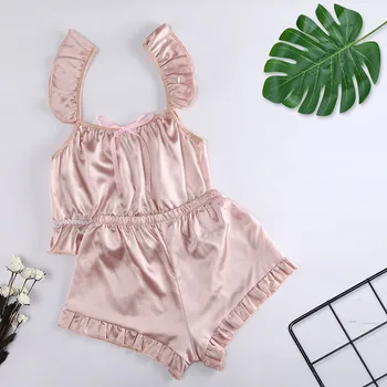 

2019 NEW Women Lace Sexy Passion Lingerie Babydoll G-String Plus Size Nightwear 2PC Set Пижамный комплект Wholesale T4