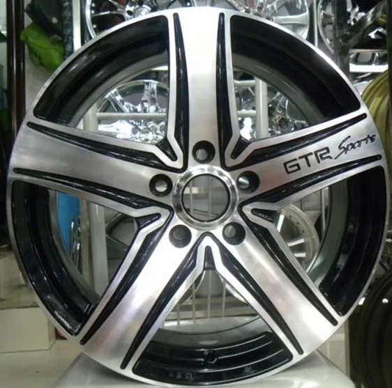 Gtr sport sports rim 17 4 100 5 108 5 114.3 5 100 black matrix car on Alibaba Group