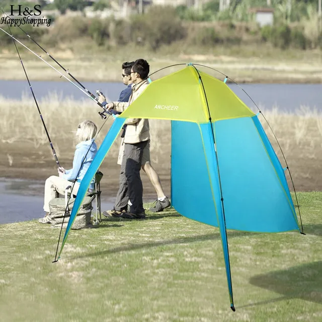 New Automatic Opening Tent Beach Awning Sun Shelter Half Open New Automatic Opening Tent Beach Awning Sun Shelter Half Open Waterproof Shade Ultralight For