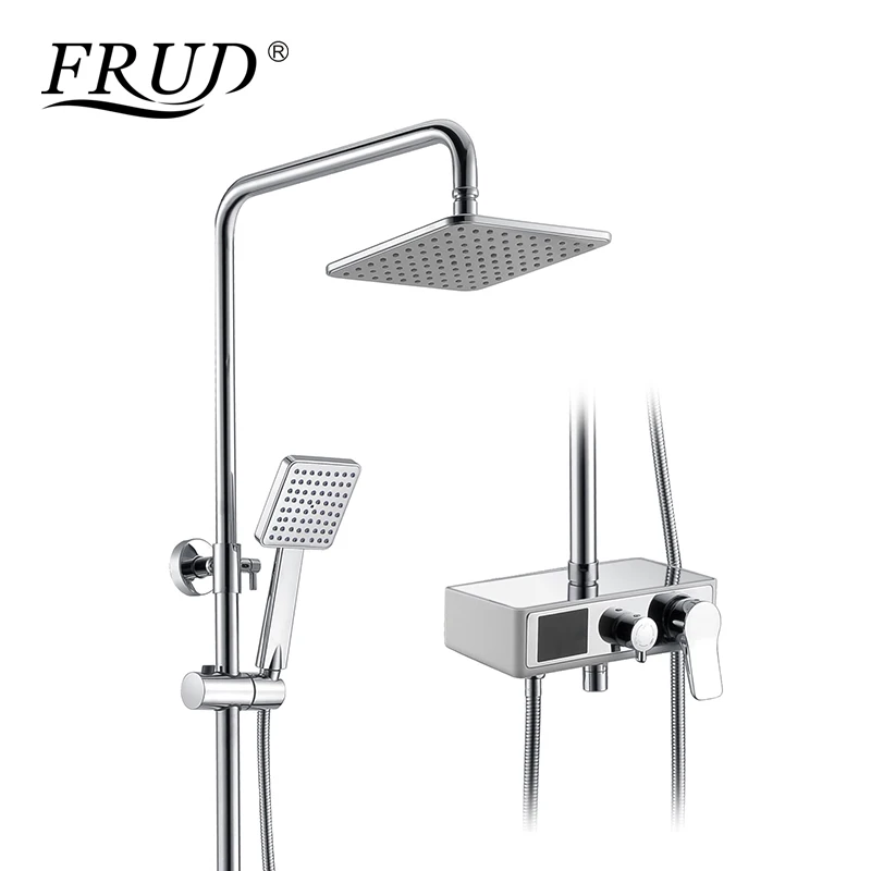 

FRUD New Luxury Shower Water Dynamic Digital Intelligent Display and Shower Faucet the Led Contemporary Shower Faucet Y24013