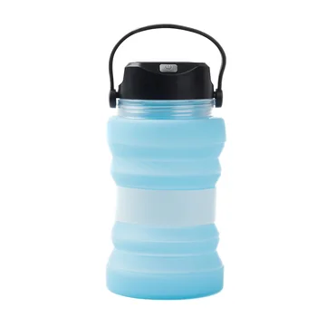 

Outdoor Foldable Water Bottle With Solar Led Light Usb Rechargeable Camping Lamp For Camping Travel Mountaineering