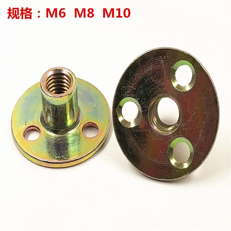 

5pcs M6 M8 M10 thickened iron locknut nut for furniture