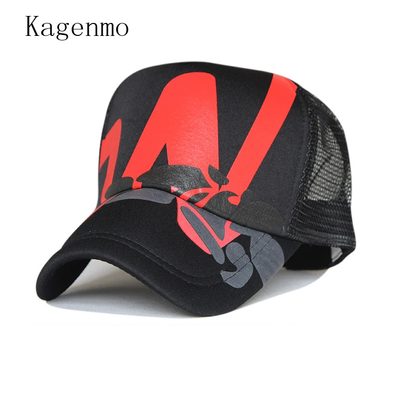 

Kagenmo summer Korean fashion bowknot print mesh cap spring baseball cap 5color 1pcs brand new arrive
