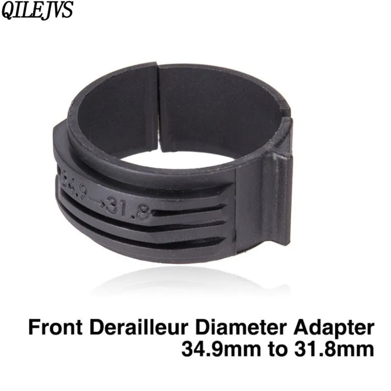 

QILEJVS Bicycle Front Derailleur Diameter Adapter Ring 34.9mm to 31.8mm Clamp For Chrome Molybdenum Steel Frame Road Bike MTB