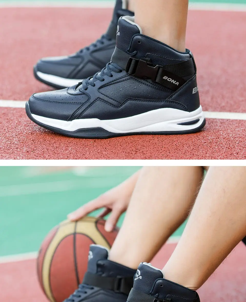 BONA/Новинка; классические стильные мужские баскетбольные кроссовки на шнуровке; Мужская Спортивная обувь; обувь для бега на открытом воздухе; удобные кроссовки; мужская обувь