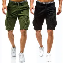 Мужские спортивные повседневные армейские брюки тактические рабочие карманные камуфляжные брюки карго шорты