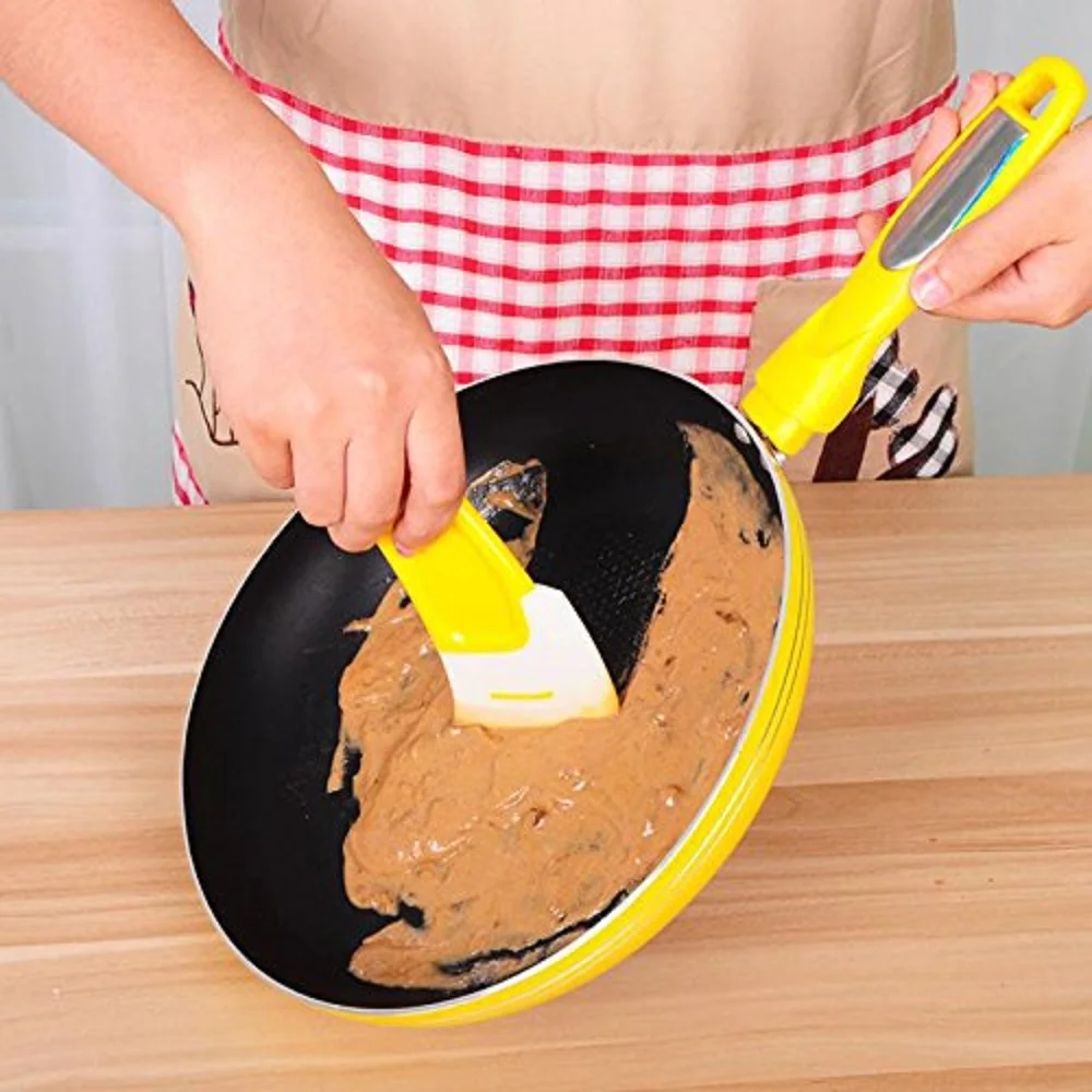 

1PC Silicone Non-Stick Oil Pot Scraper Butter Spreader Cooking Tools Kitchen Accessories