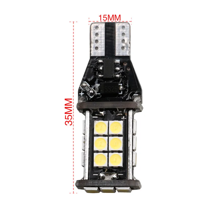 2 шт. авто светодиодные лампы Canbus без ошибок T15 W16W 3030 24 leds Автомобильные для Mazda CX 3