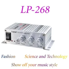 Аутентичный усилитель мощности Hifi бас регулировка для DC12 автомобильный усилитель мотор LP-268 автомобильный для аудио стайлинга автомобиля отправка усилителей