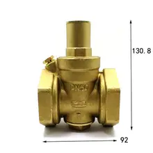 DN50 " BSPP Женский латунный сброс давления Vavle безопасность Регулируемая средняя ширина корпуса 92 мм Макс 16 бар редукционный порт