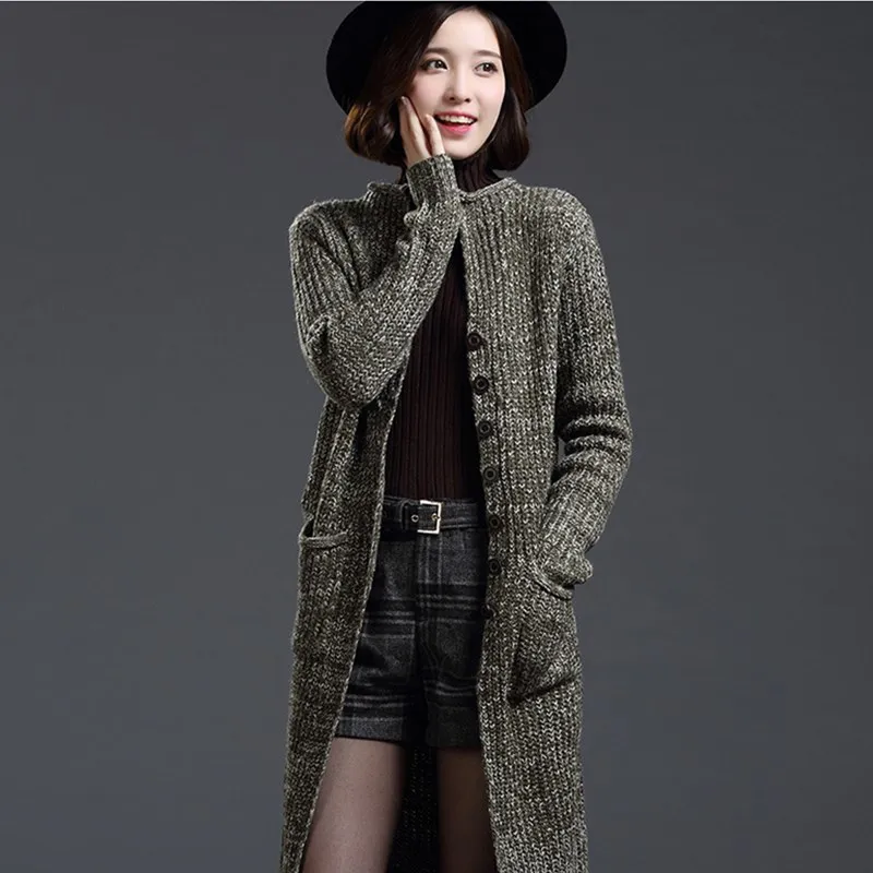 2017 Autumn and Winter New European Sweater Women's Round Neck Wool