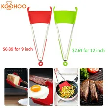 Clever Non-Stick Tongs 2-in-1 Kitchen Spatula&Tongs Heat Resistant As Seen On TV Stainless Steel Frame Kitchen Tongs