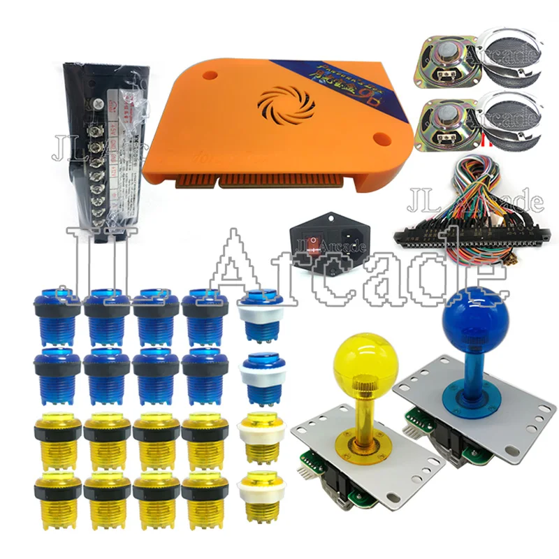 

Pandora box 9D 2222 in 1 arcade version jamma game board HDMI VGA DIY arcade ktis with joystick black cap buttons speakers