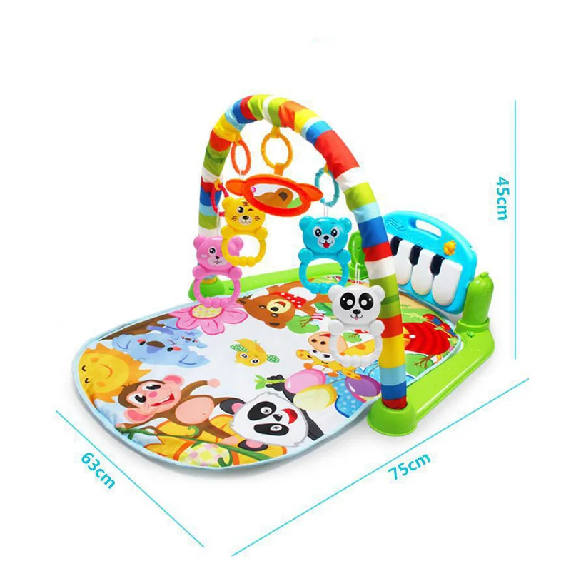 Детская стойка для фитнеса, детские игрушки, музыкальное одеяло для фортепиано, пластиковая игрушка для интеллектуального развития, визуального развития