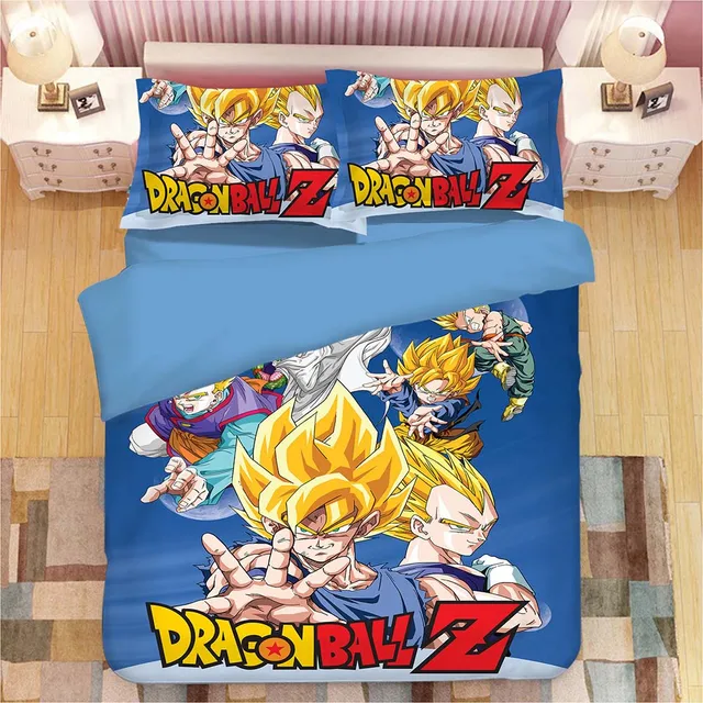 DRAGON BALL Z 3D Bedding Set Son Goku Vegeta Duvet Covers Pillowcases 