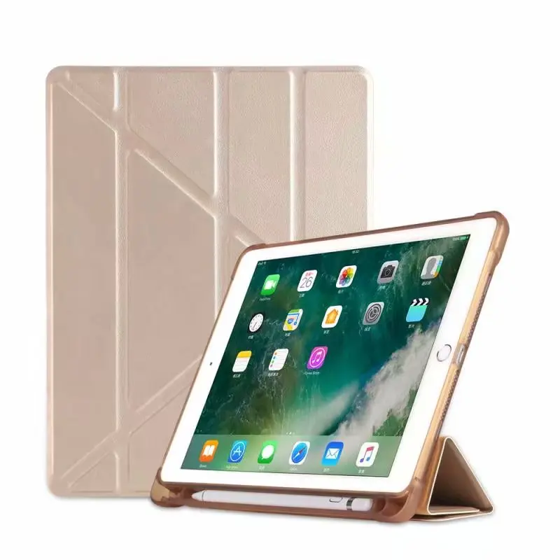 

Cover with Pencil Holder for Ipad Pro 9.7 Air 2 / Air 1 Tablet Case Silicon Soft Shell for IPad 9.7 2017 2018 Auto Sleep/Wake Up