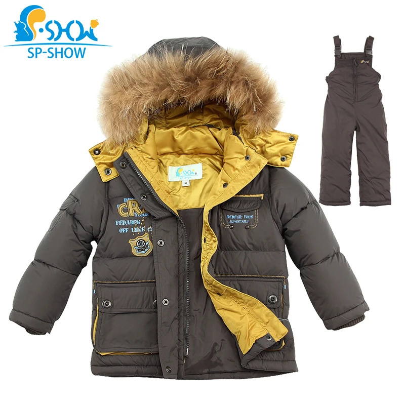 sp-show Winter Coat Hooded Two Piece Children Jacket Girls  Coat Boy Jacket For Girls Parka For 2-6 Age Down & Parkas 911302