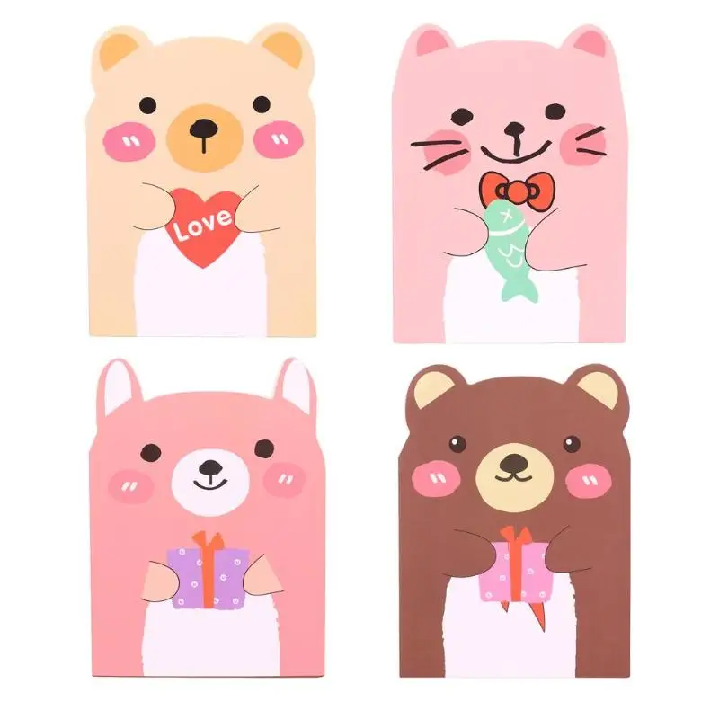 

1pc/3pcs 20 sheet/pc Cute Bear Notebook Journal Paper Diary Note Book Weekly Planner Writing Pad For Students Office Stationery