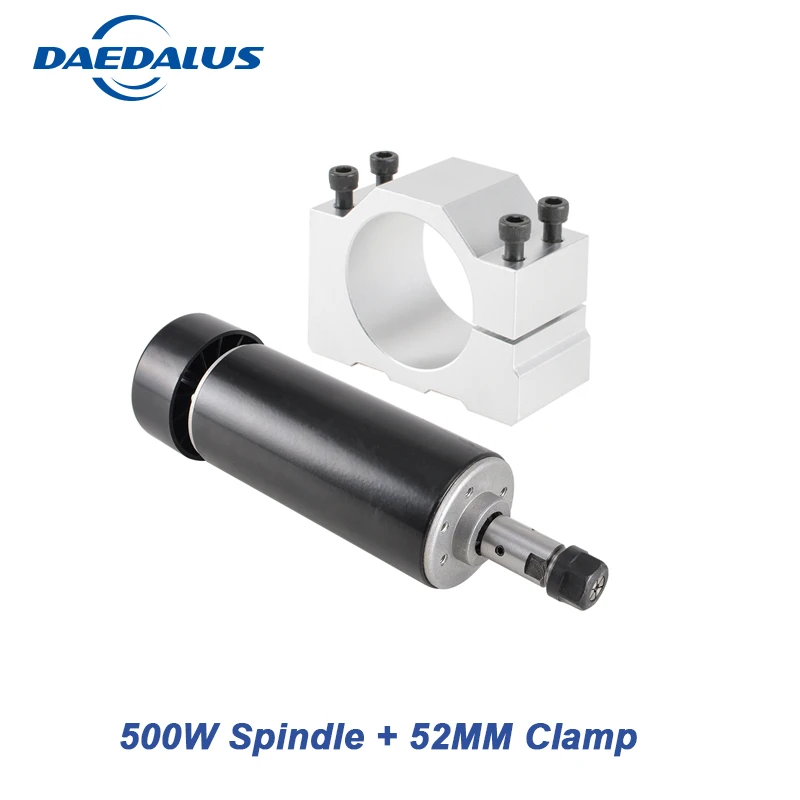

Air-cooled spindle 500W motor DC spindle ER11 cutter 52MM spindle fixture CNC milling machine mounting bracket for milling too